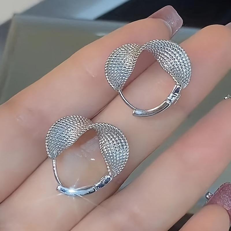 Twisted hoop earring