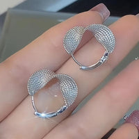 Twisted hoop earring
