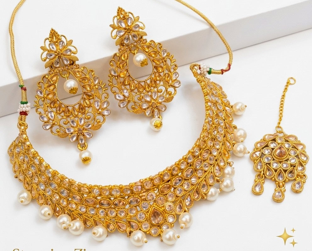 Zarcon Gold Necklace Set