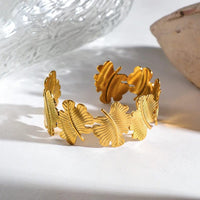 Gold cuff bracelet