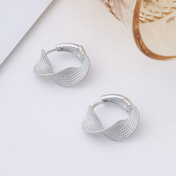 Twisted hoop earring