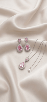 Zarconia Drop Set close-up CZ stone detail