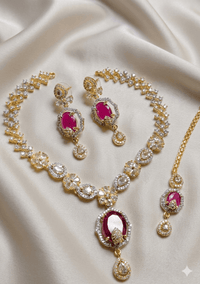 Royal Zircon 2-Tone Collection clasp and earring back detail