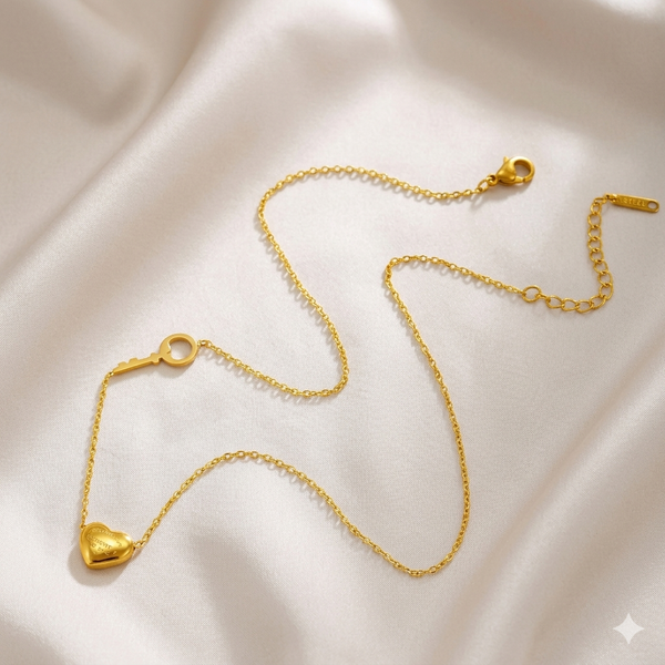 Gold-Plated Locket (key to my heart)