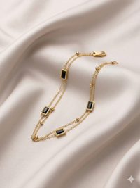 Aesthetic Double Layer Crystal Bracelet