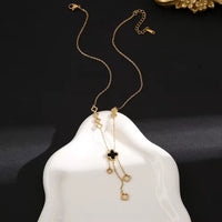Four-leaf clover necklace