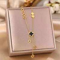 Four-leaf clover necklace