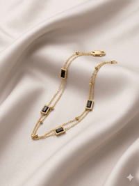 Aesthetic Double Layer Crystal Bracelet - Milaaf Jewellers