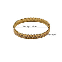 Gold - plated cuff bangle - Milaaf Jewellers