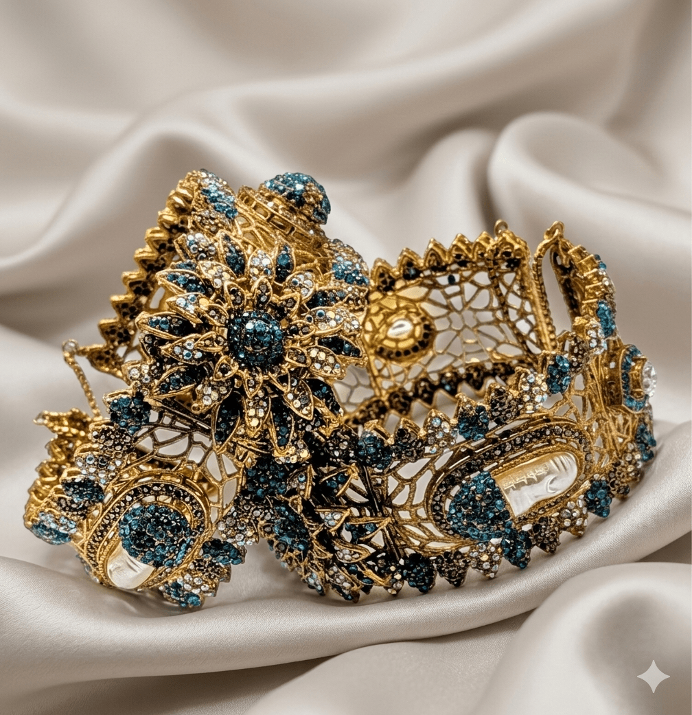 Luxury Mother of Pearl Openable Bangles (Set of 2) - Milaaf Jewellers