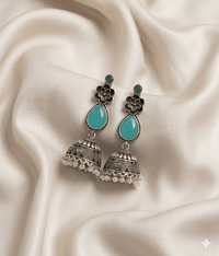 Oxidized Jhumka | Traditional Tribal Oxidized Earrings - Milaaf Jewellers