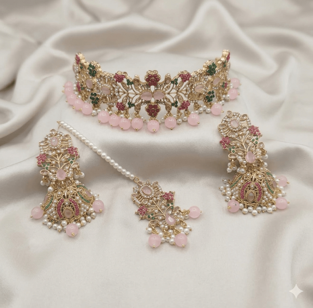 Polki Bridel Jewellery Set - Milaaf Jewellers