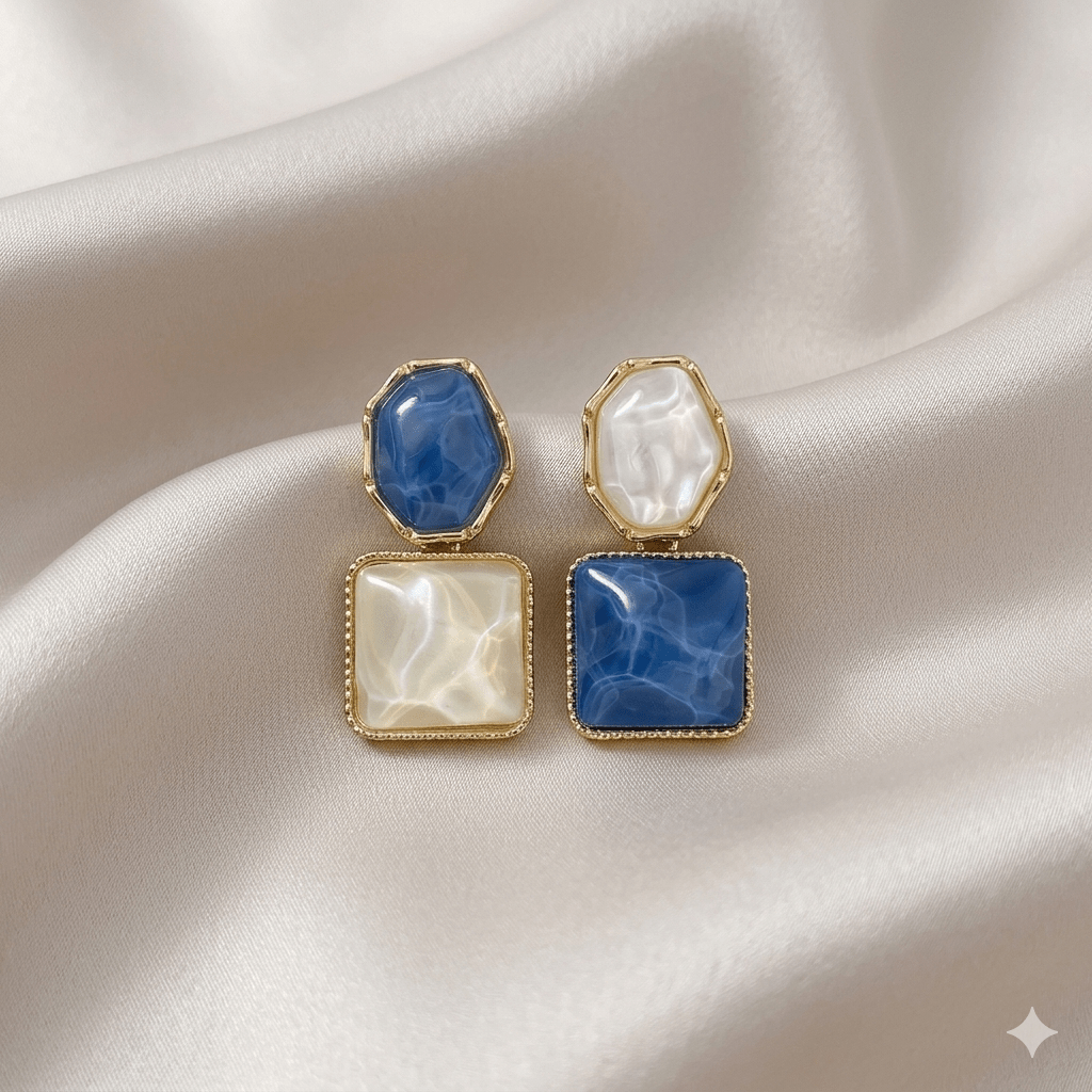 Sparkling water gemstone earring - Milaaf Jewellers