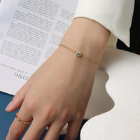 Sterling Silver Gold Plated Adjustable Cable Link Chain bracelet - Milaaf Jewellers