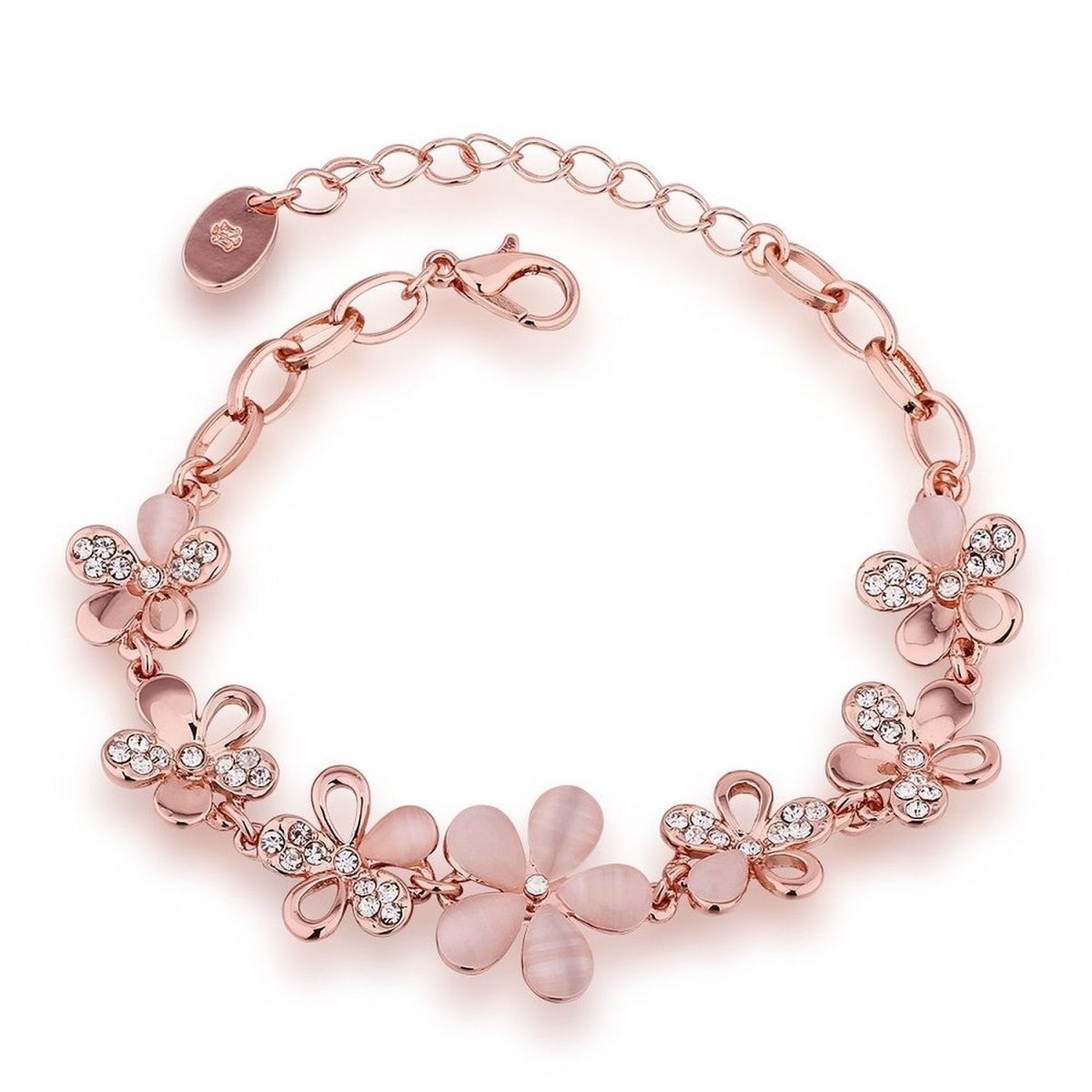 Youbella rose floral crystal bracelet - Milaaf Jewellers