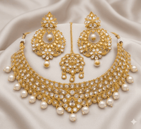 Zarcon Gold Necklace Set - Milaaf Jewellers